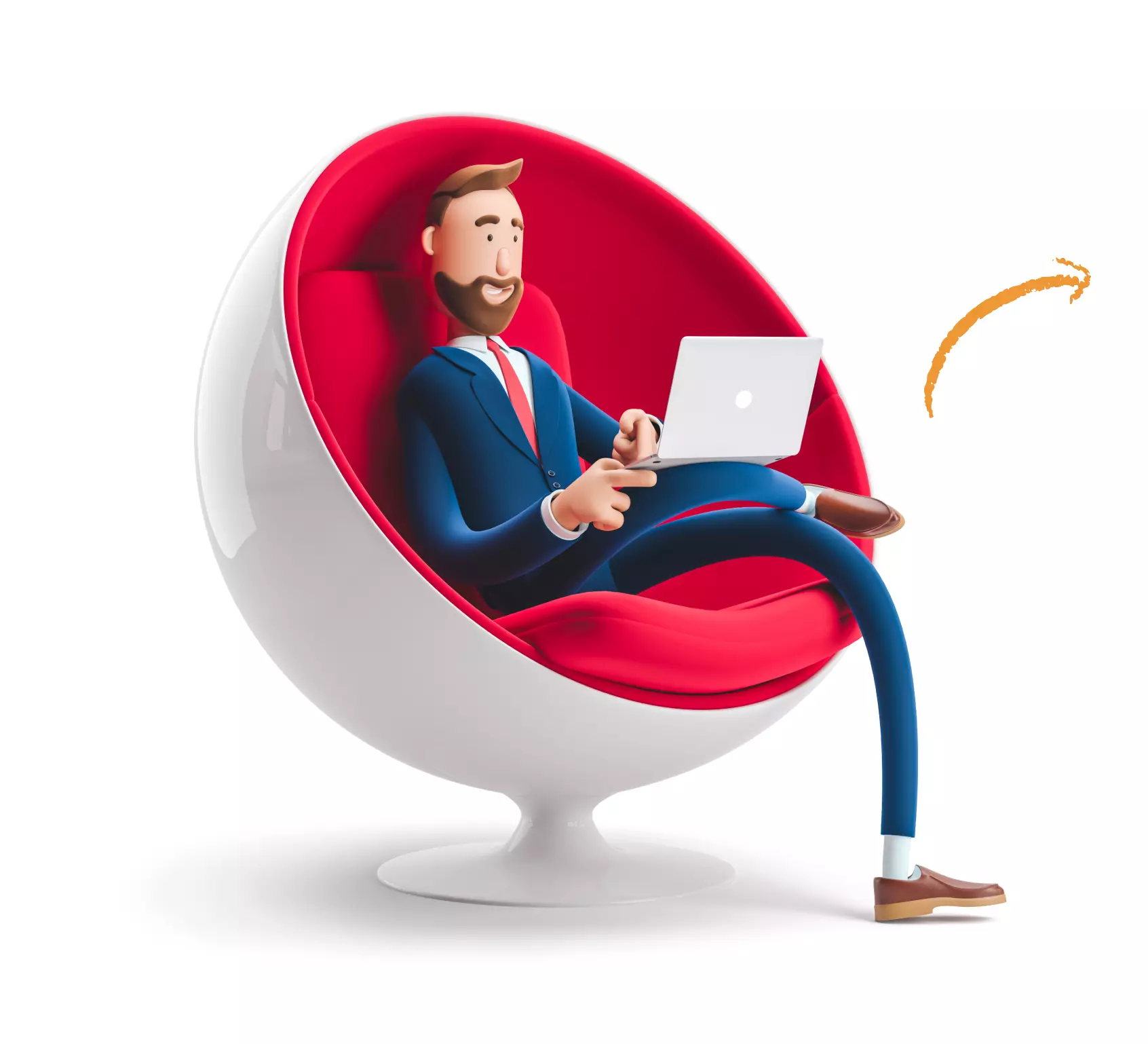 man sitting on a couch